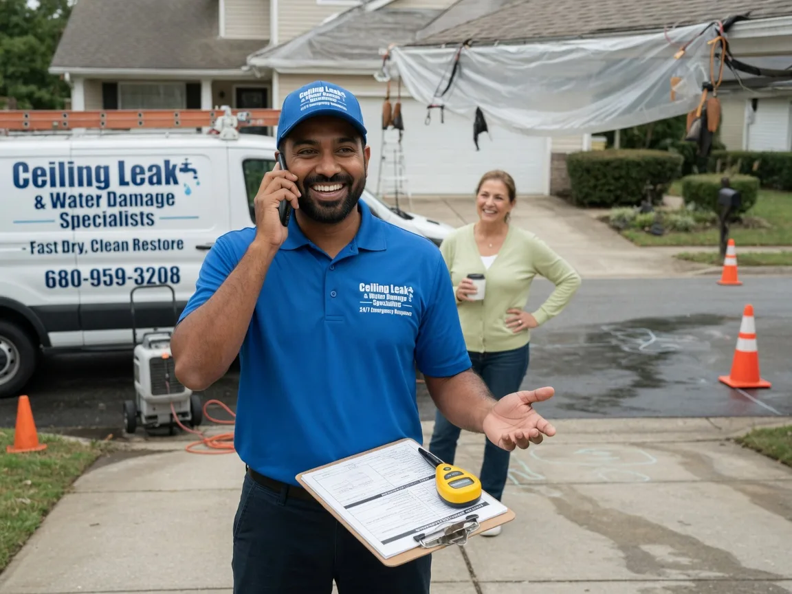 Ceiling Leak Cleanup Carbon, TX FAQs